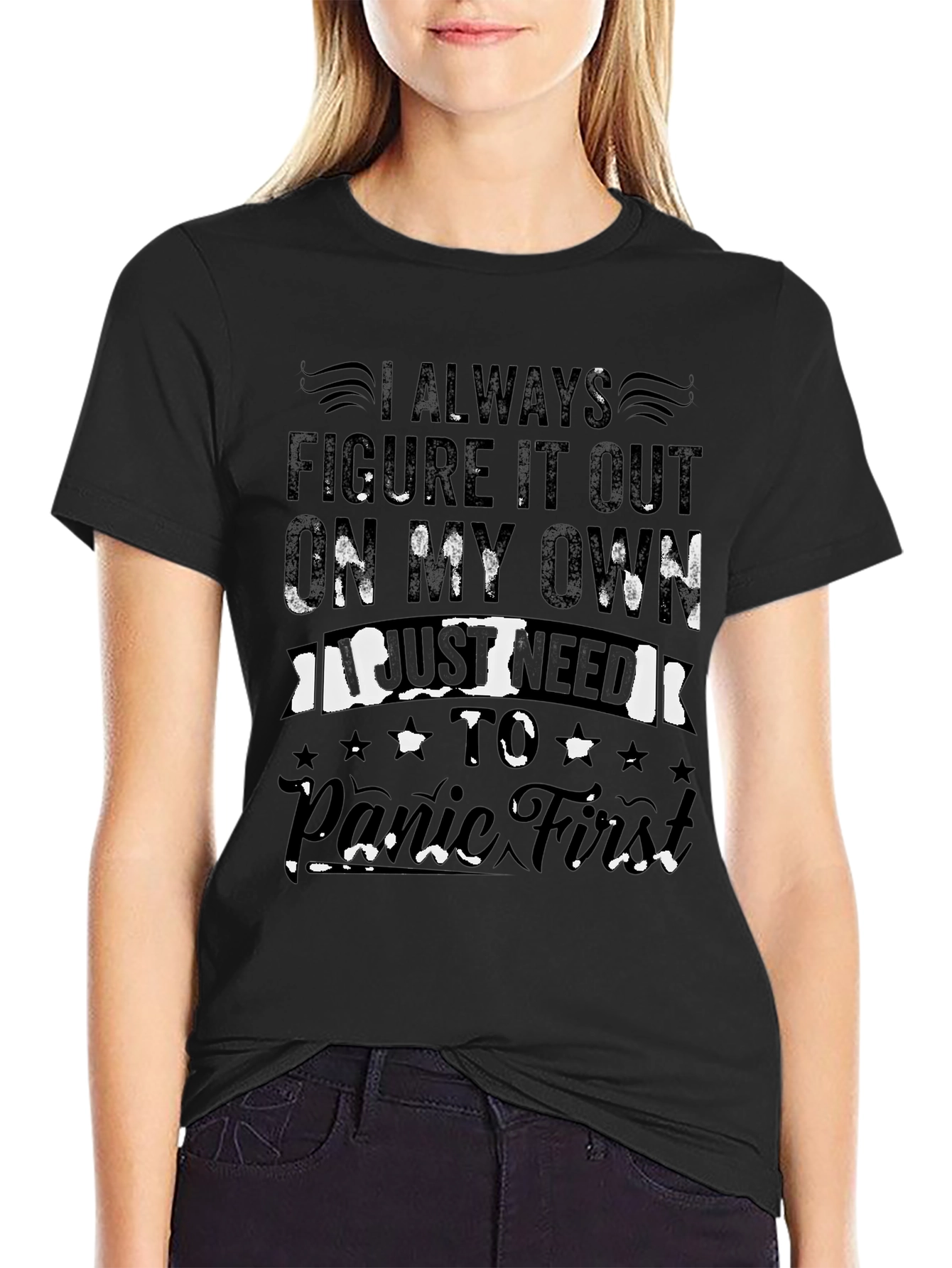 I Always Figure It Out Funny Graphic T-Shirt
