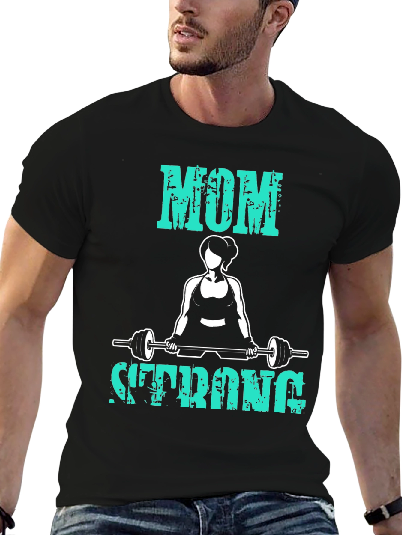 Mom Strong T-Shirt - Fitness Workout Tee