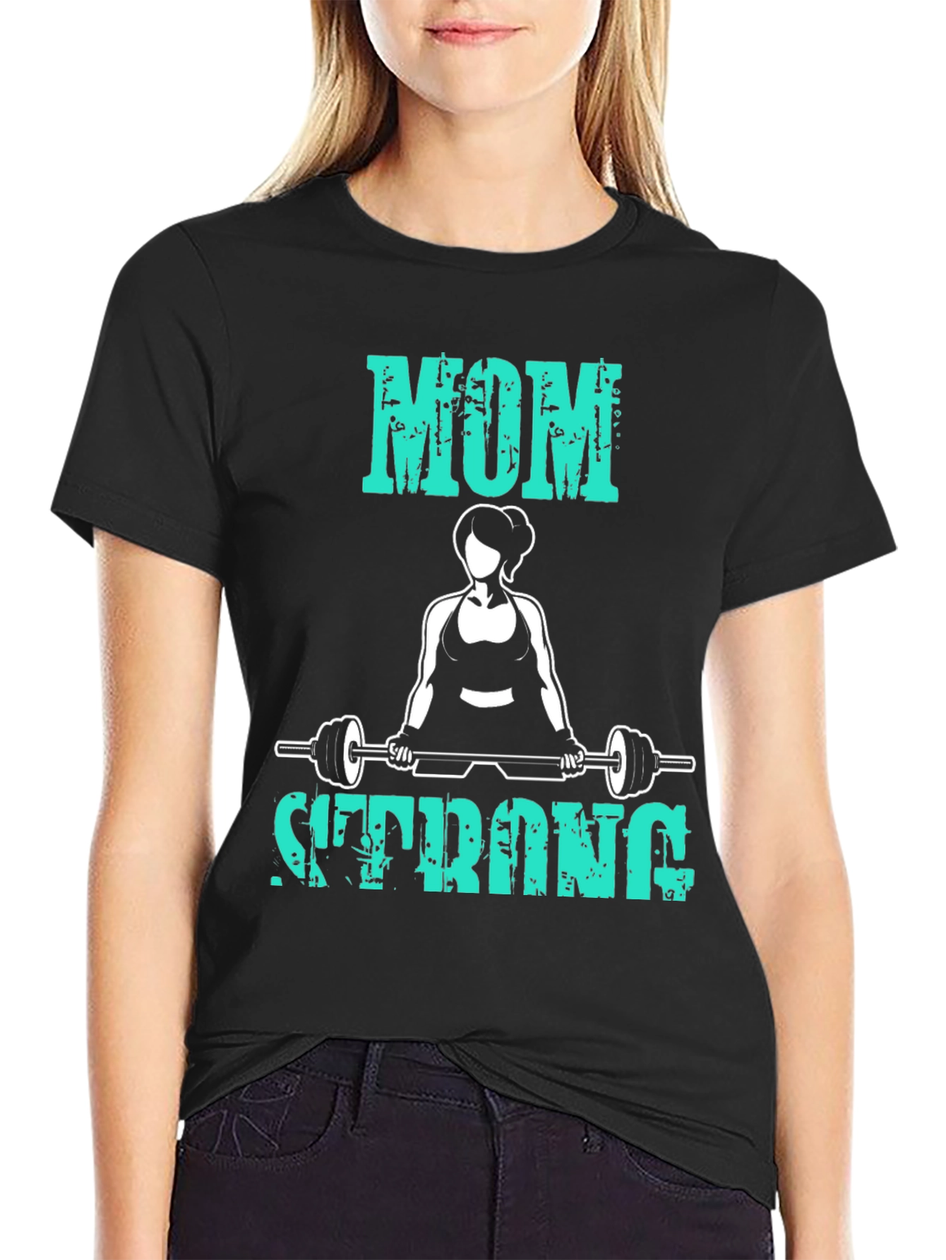 Mom Strong T-Shirt - Fitness Workout Tee
