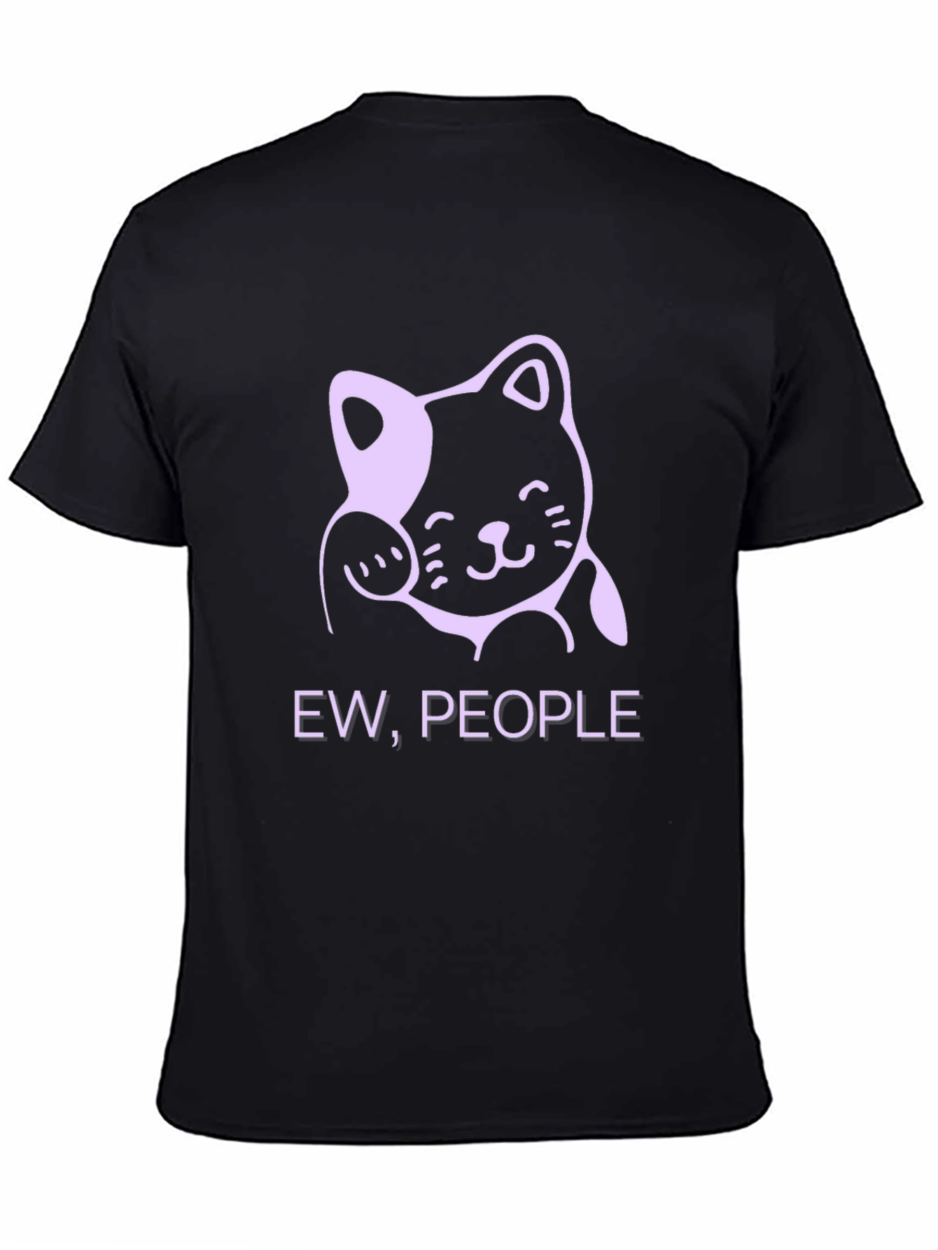 Ew People Funny Cat Graphic T-Shirt