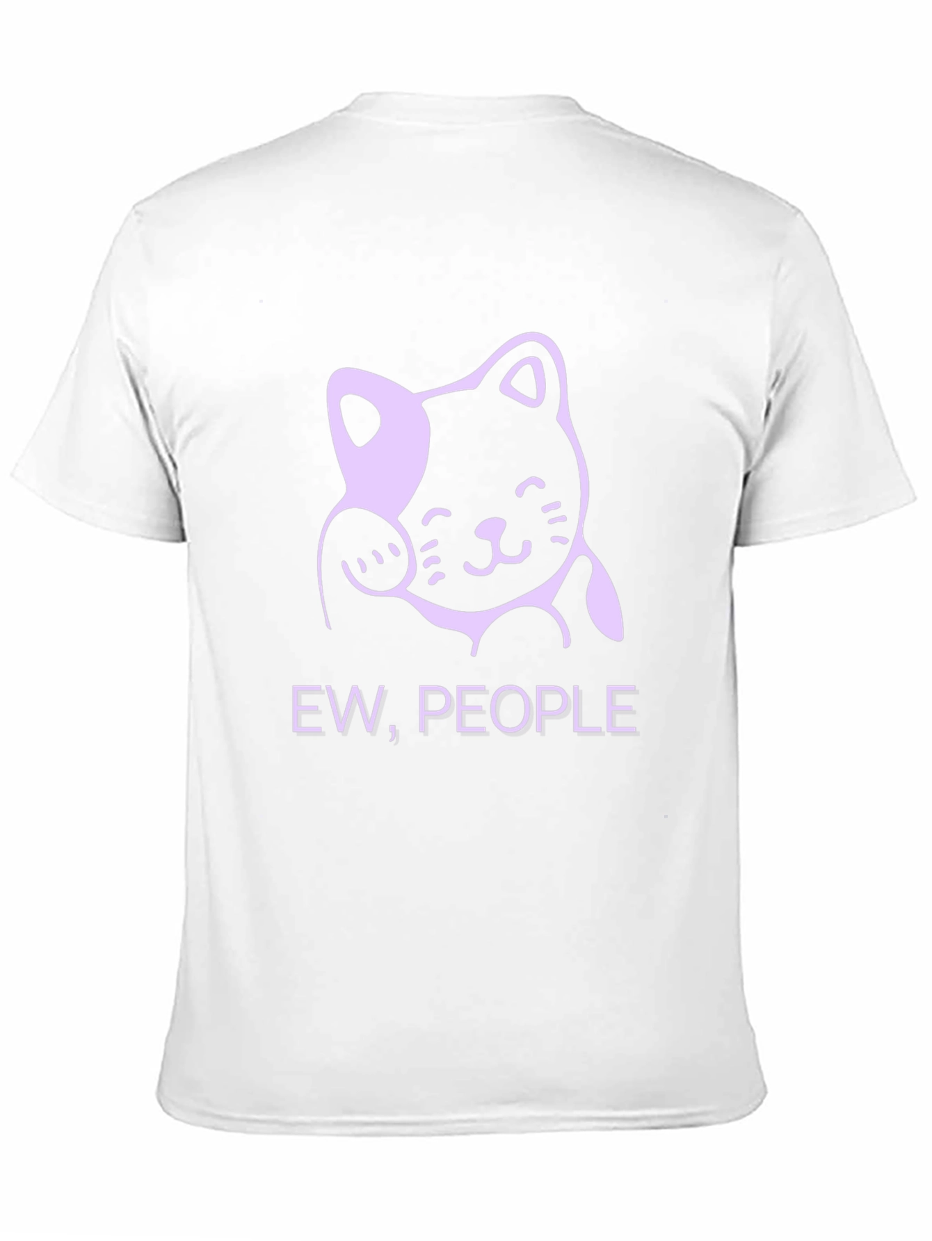 Ew People Funny Cat Graphic T-Shirt