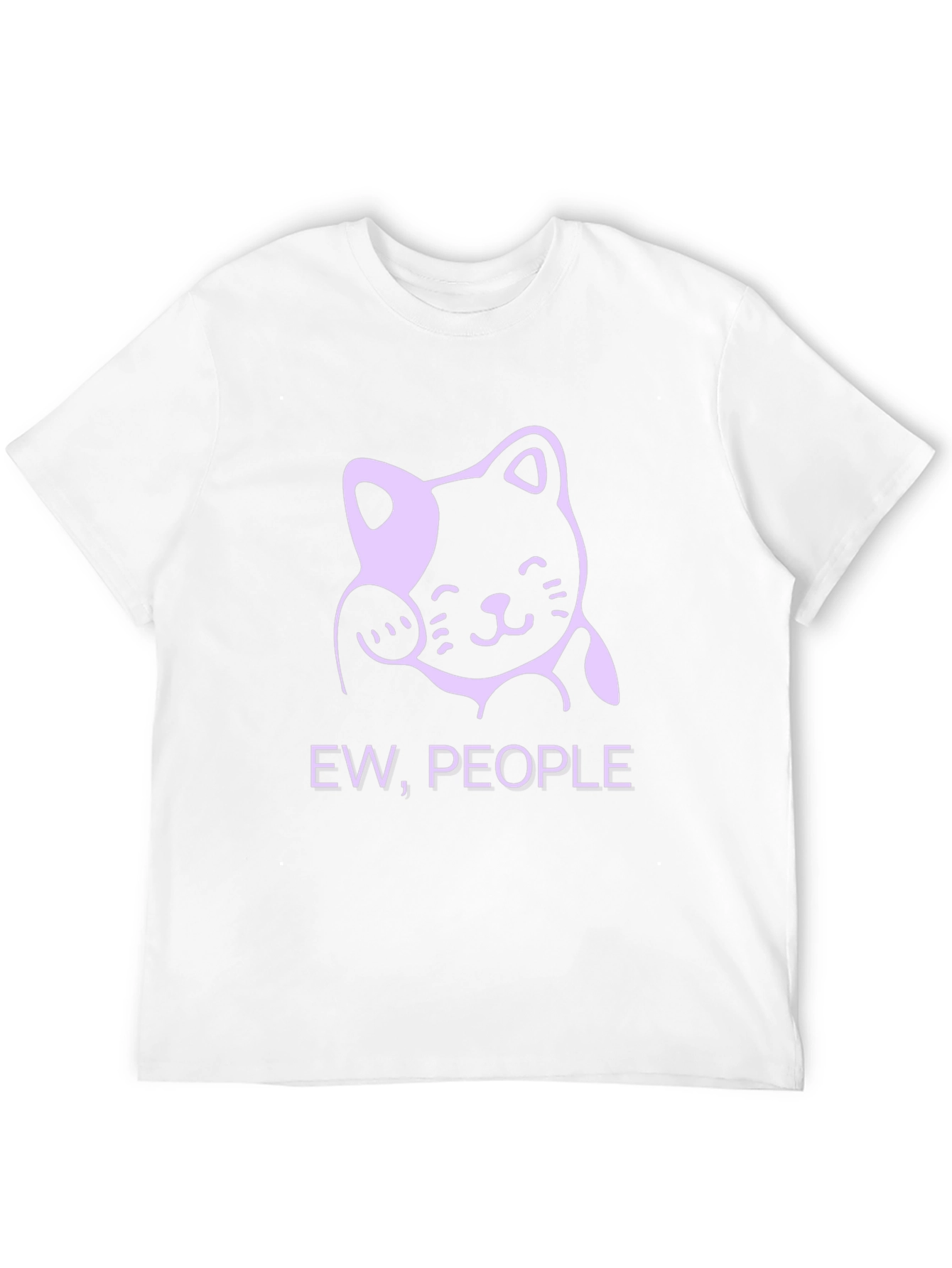 Ew People Funny Cat Graphic T-Shirt