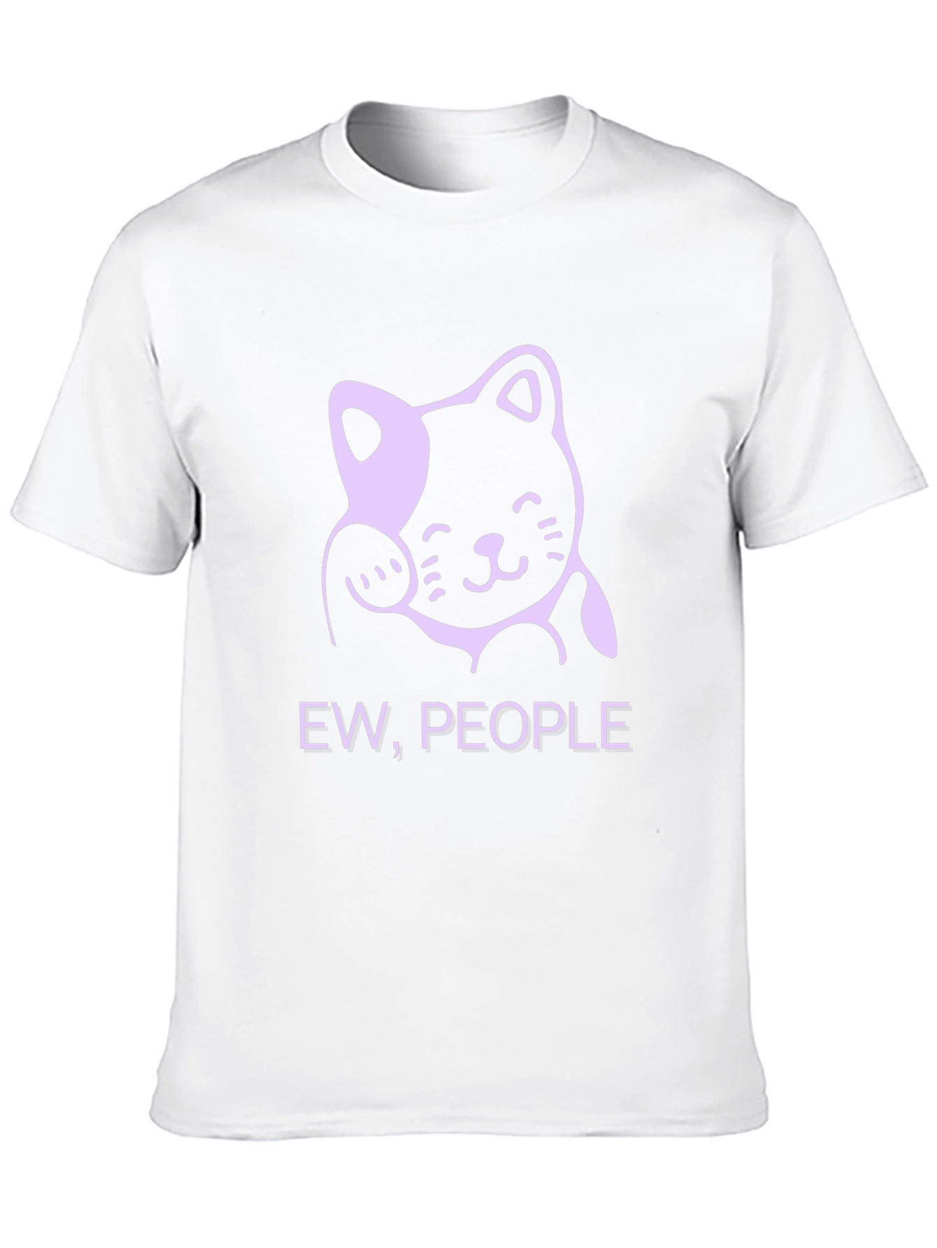 Ew People Funny Cat Graphic T-Shirt