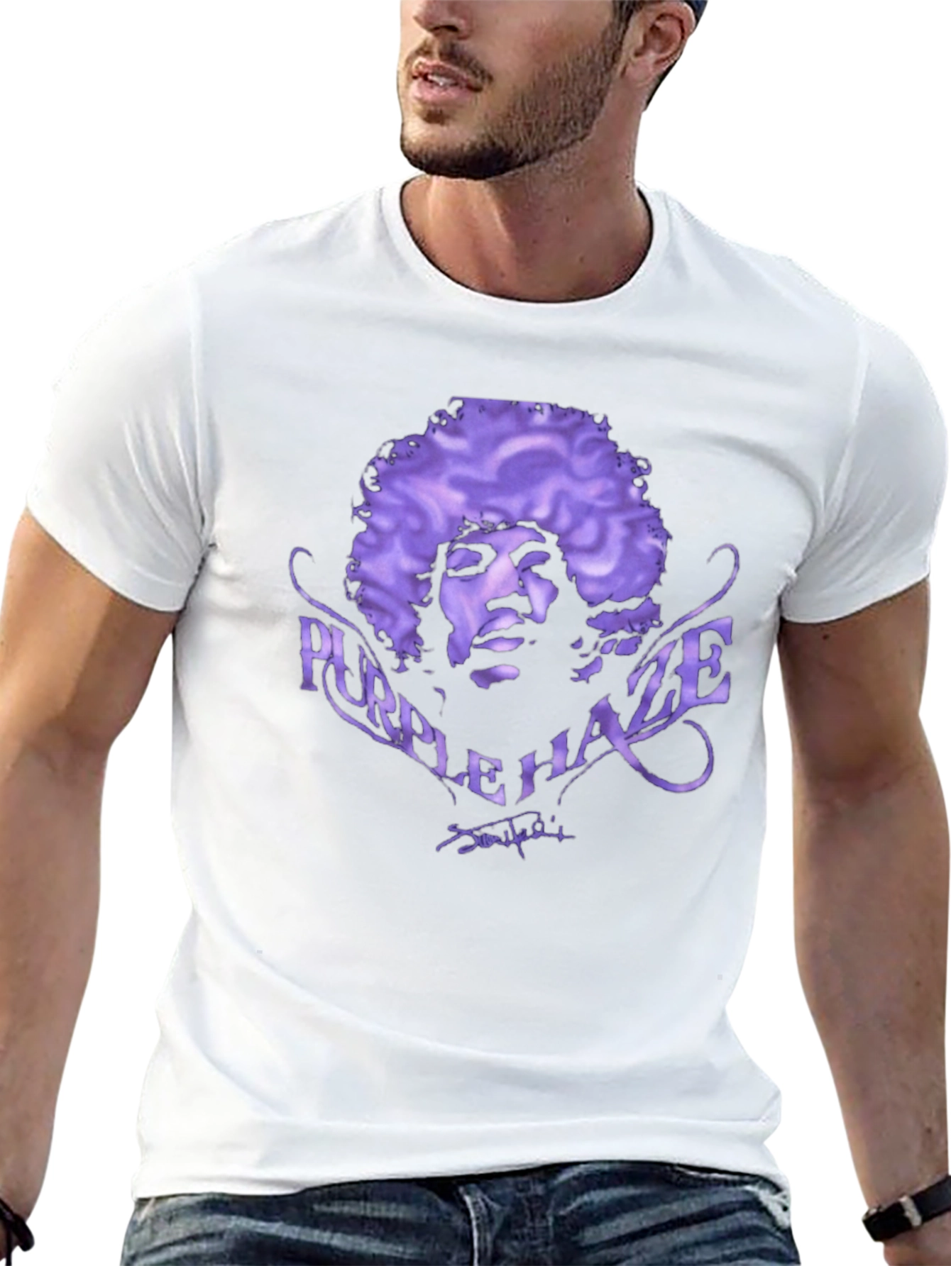 Purple Haze Jimi Hendrix Graphic T-Shirt
