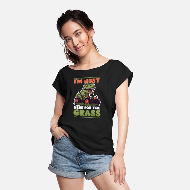 Landscaper Gardening Here For Gras Dinosaur