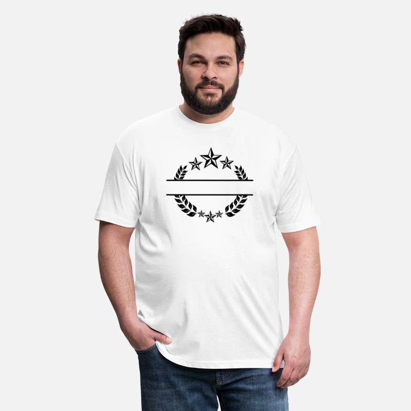Laurel wreath with three stars below and above