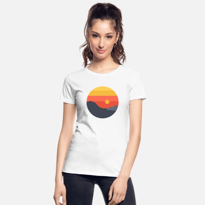 Layered Sunset Horizon - Minimal Landscape Art
