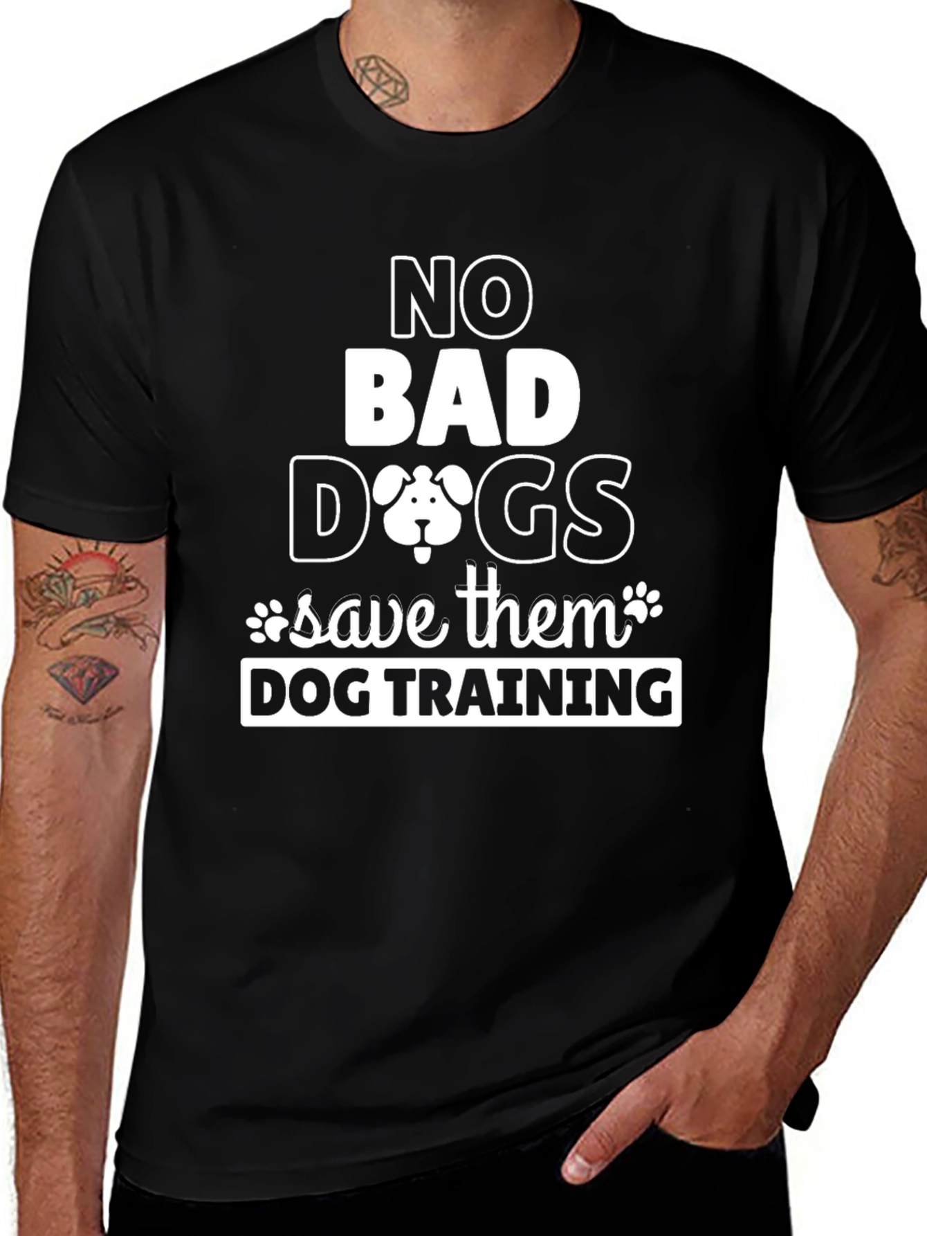 No Bad Dogs T-Shirt - Dog Training Rescue Tee