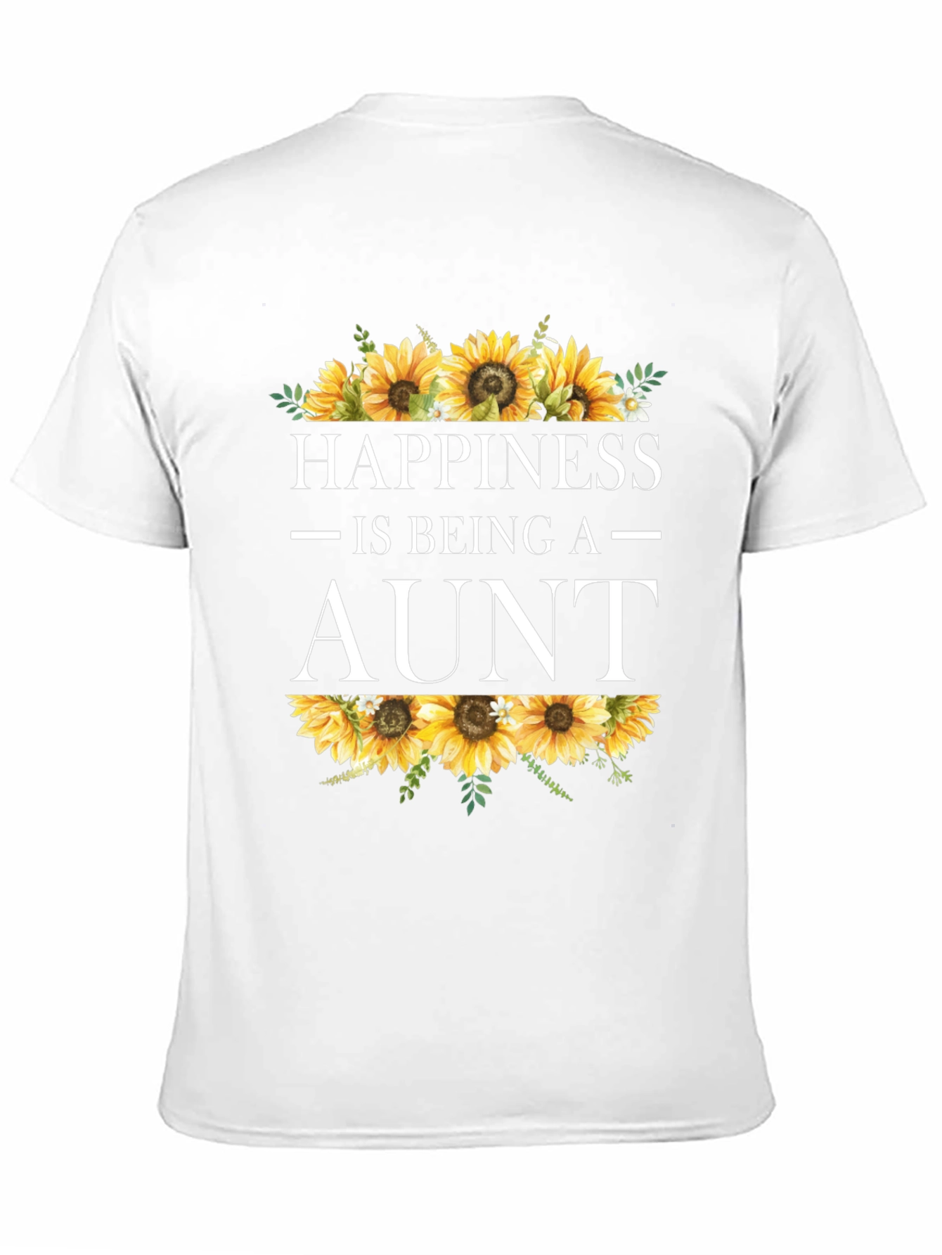 Happiness is Being an Aunt Sunflower T-Shirt