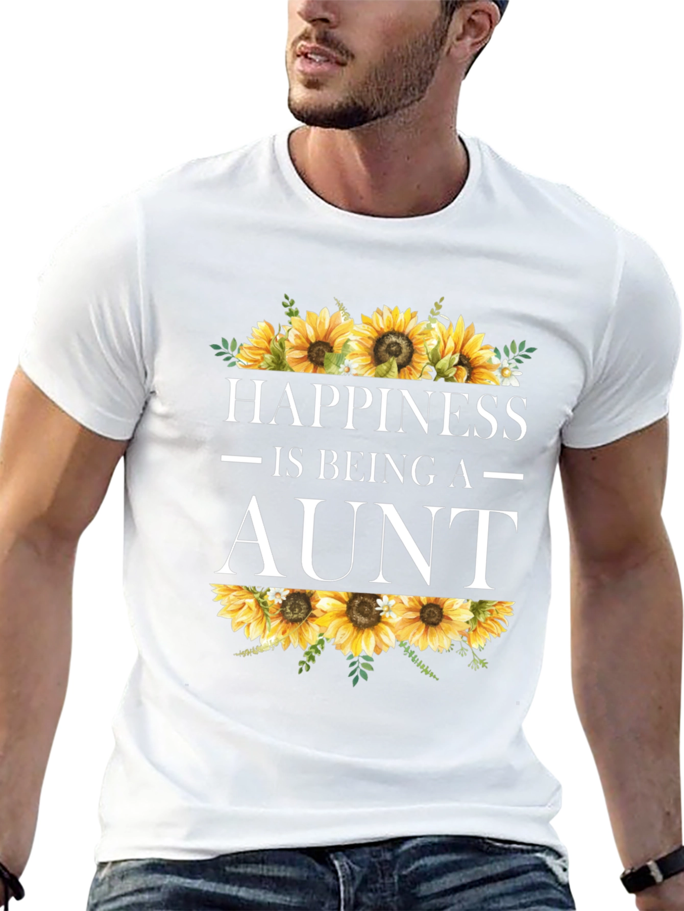 Happiness is Being an Aunt Sunflower T-Shirt