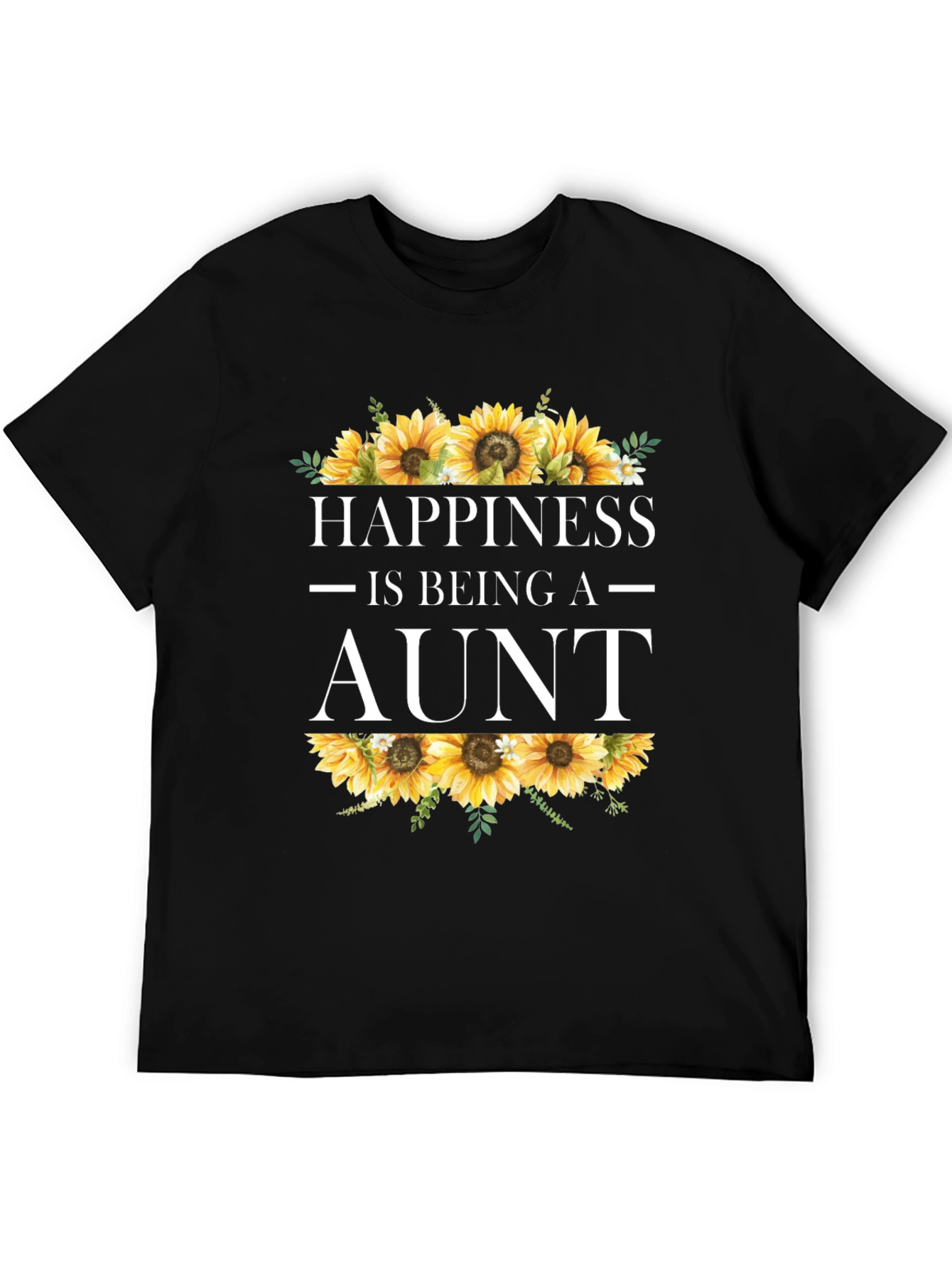Happiness is Being an Aunt Sunflower T-Shirt