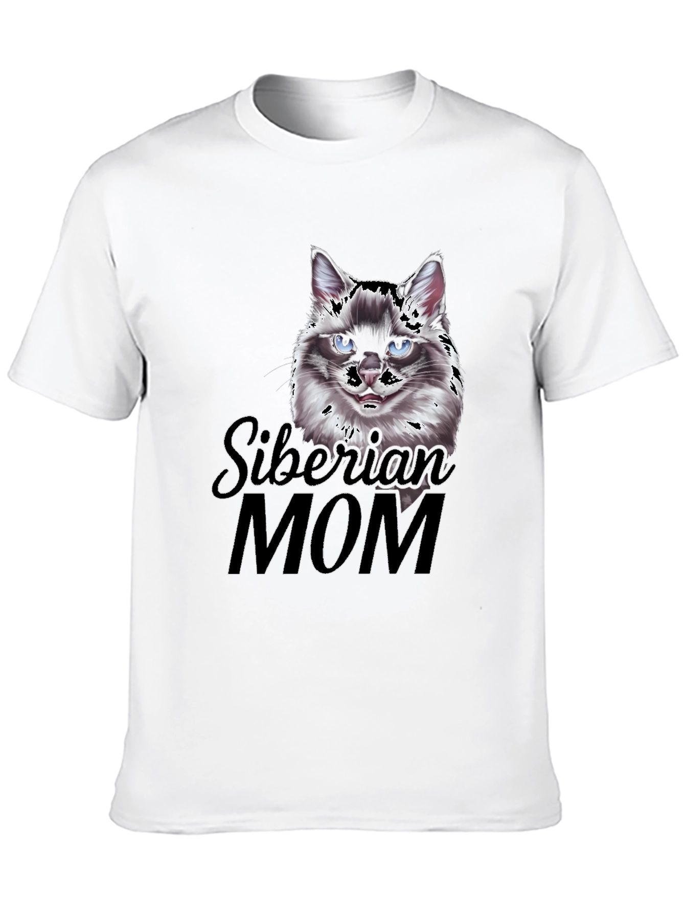 Siberian Cat Mom Graphic Tee