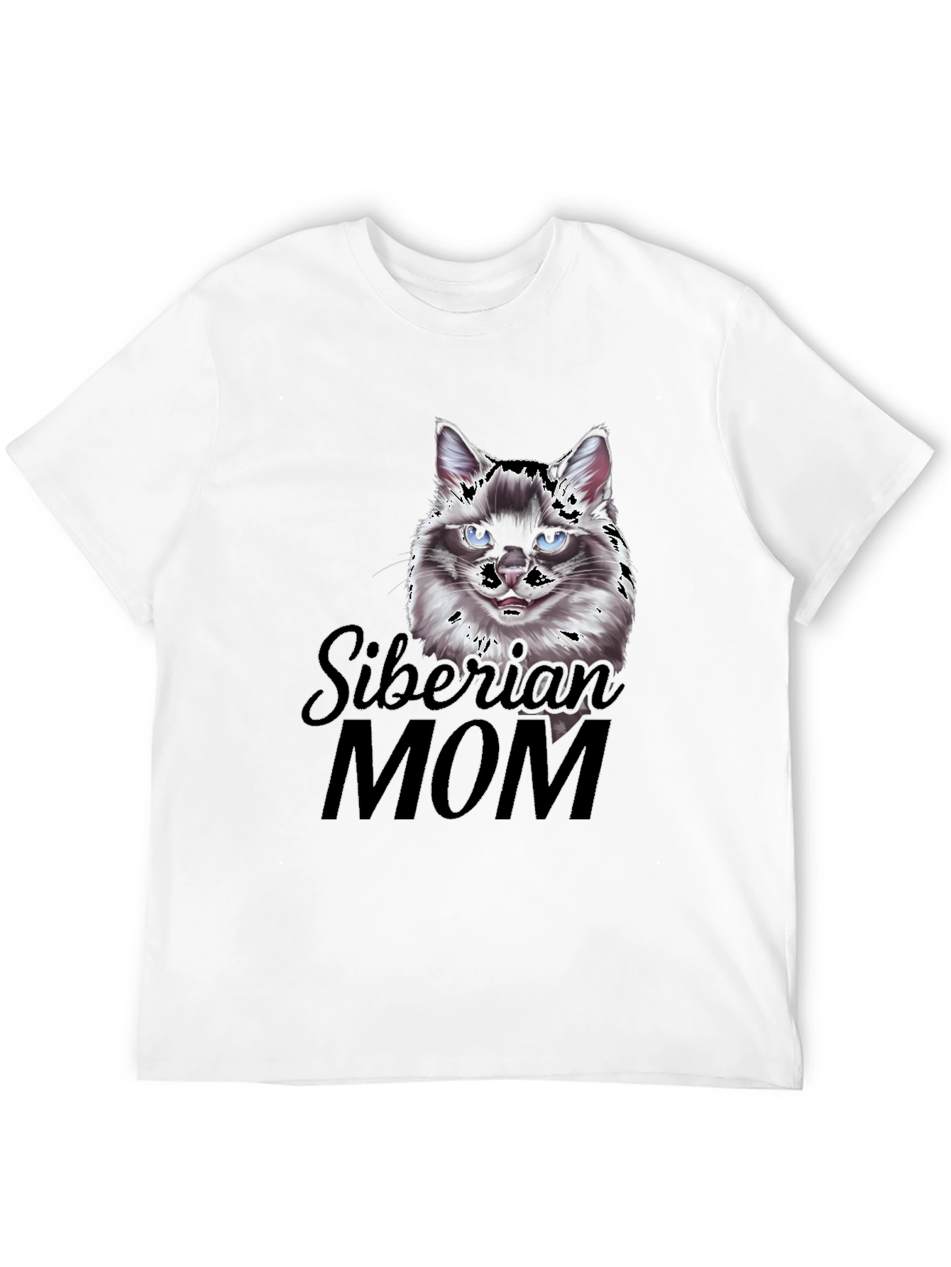 Siberian Cat Mom Graphic Tee