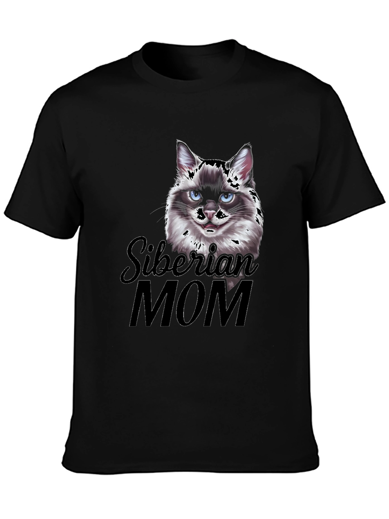 Siberian Cat Mom Graphic Tee
