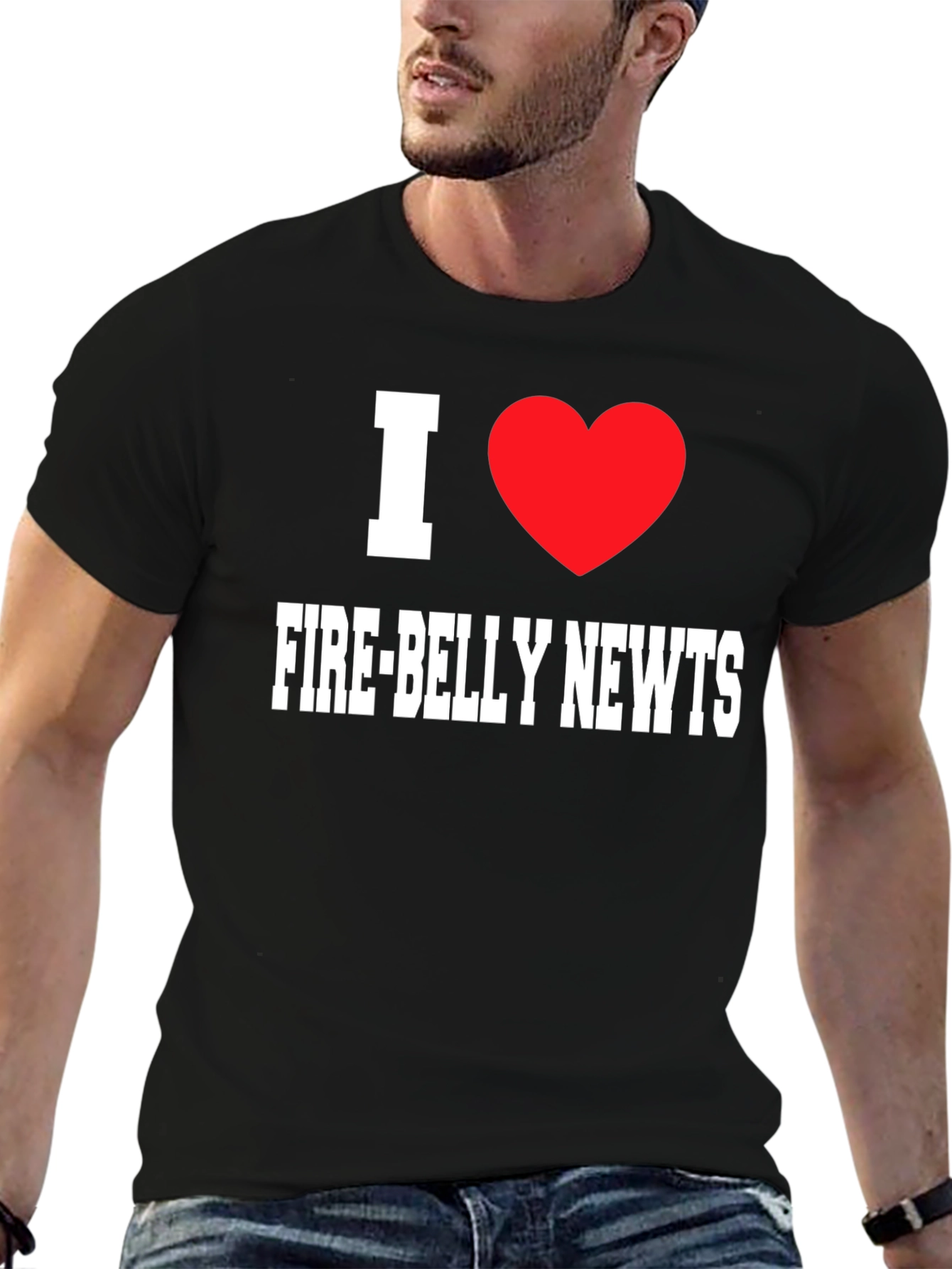 I Heart Fire-Belly Newts Graphic T-Shirt