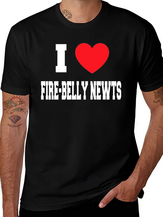 I Heart Fire-Belly Newts Graphic T-Shirt