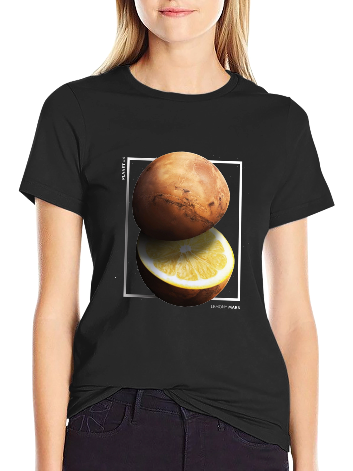 Lemony Mars Graphic Tee - Black T-Shirt