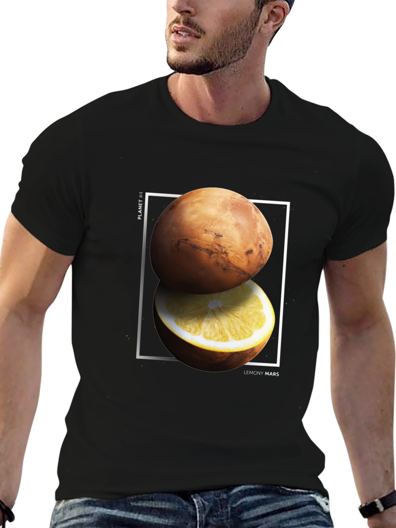 Lemony Mars Graphic Tee - Black T-Shirt