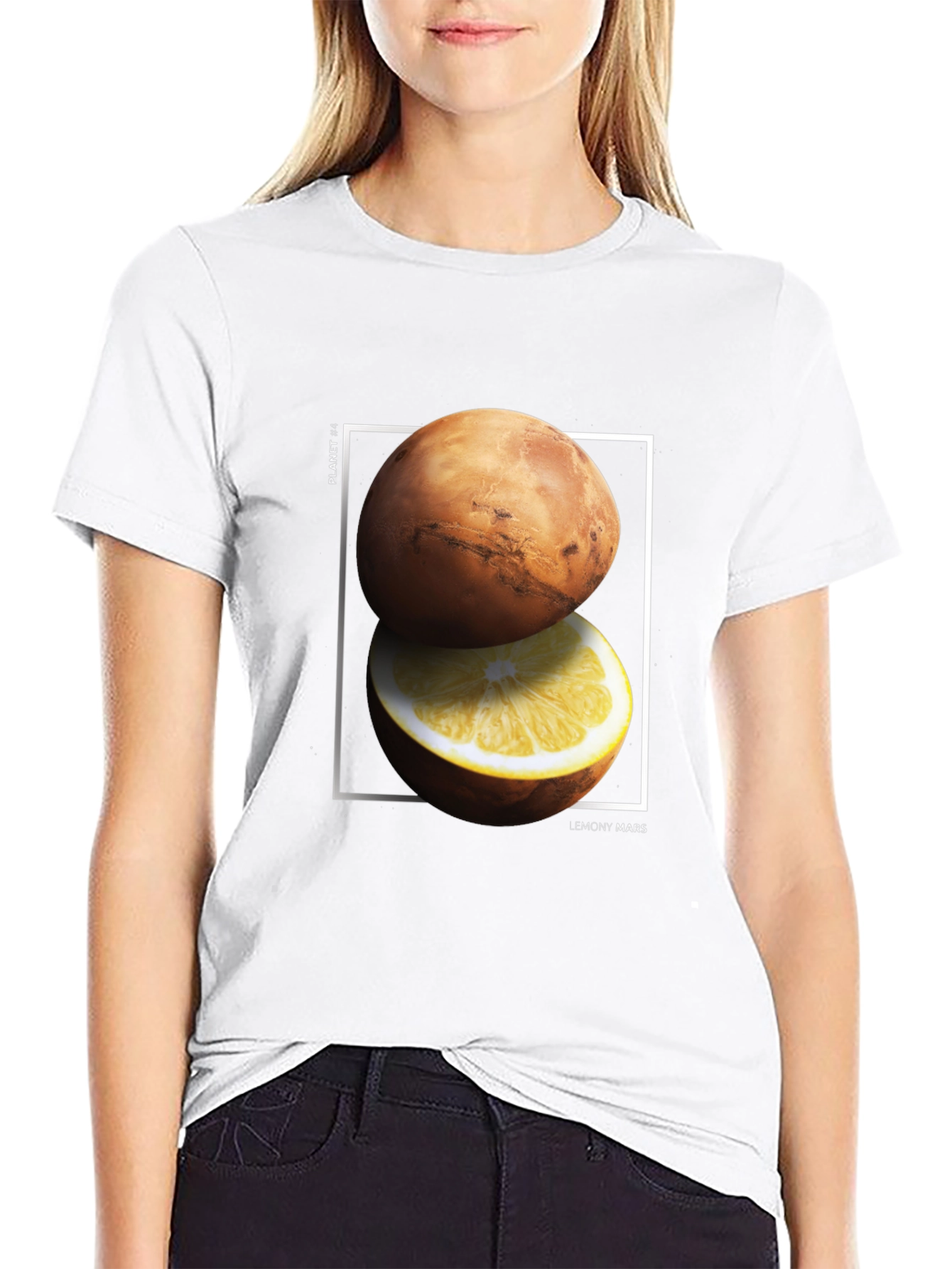 Lemony Mars Graphic Tee - Black T-Shirt