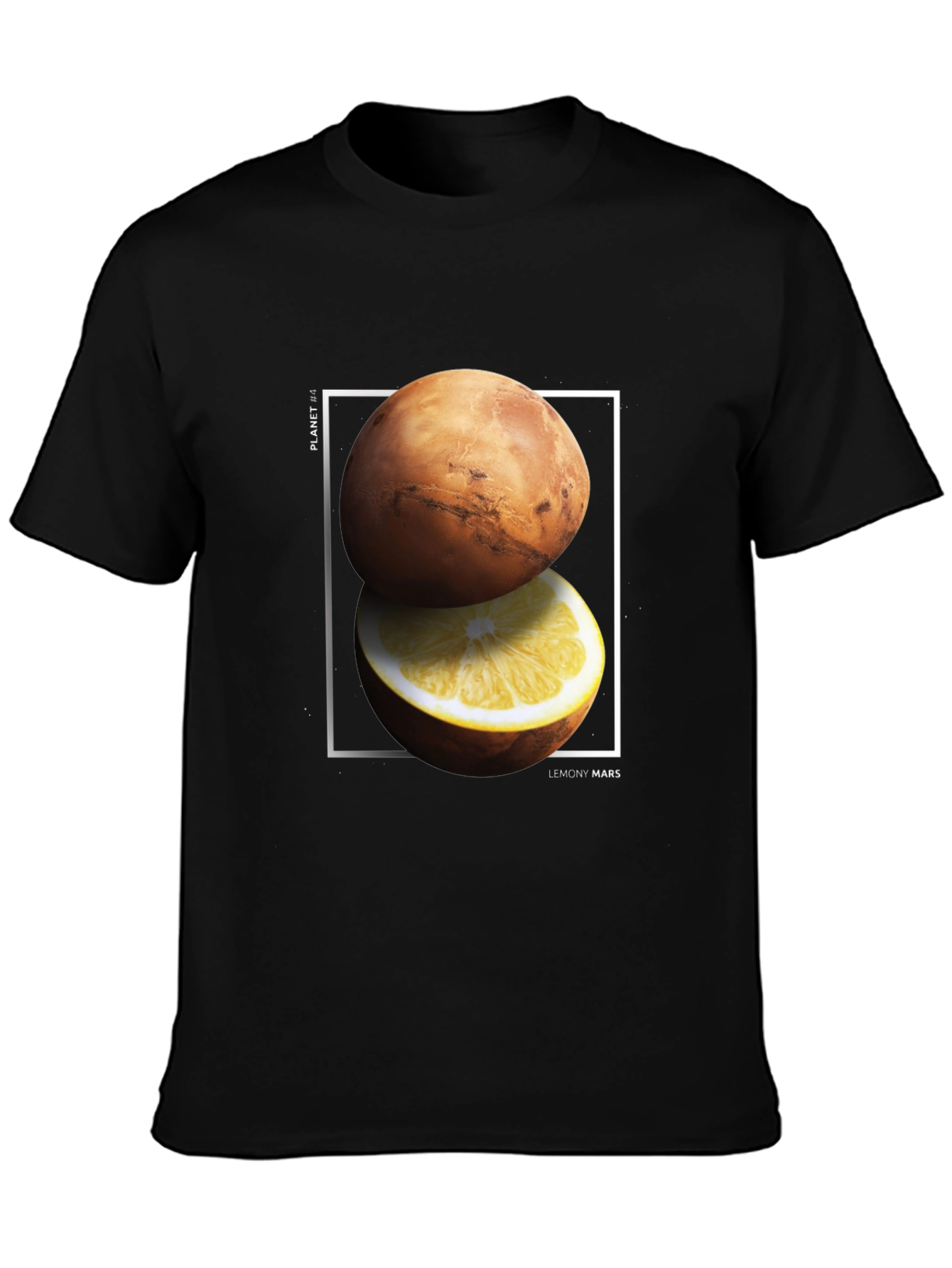 Lemony Mars Graphic Tee - Black T-Shirt