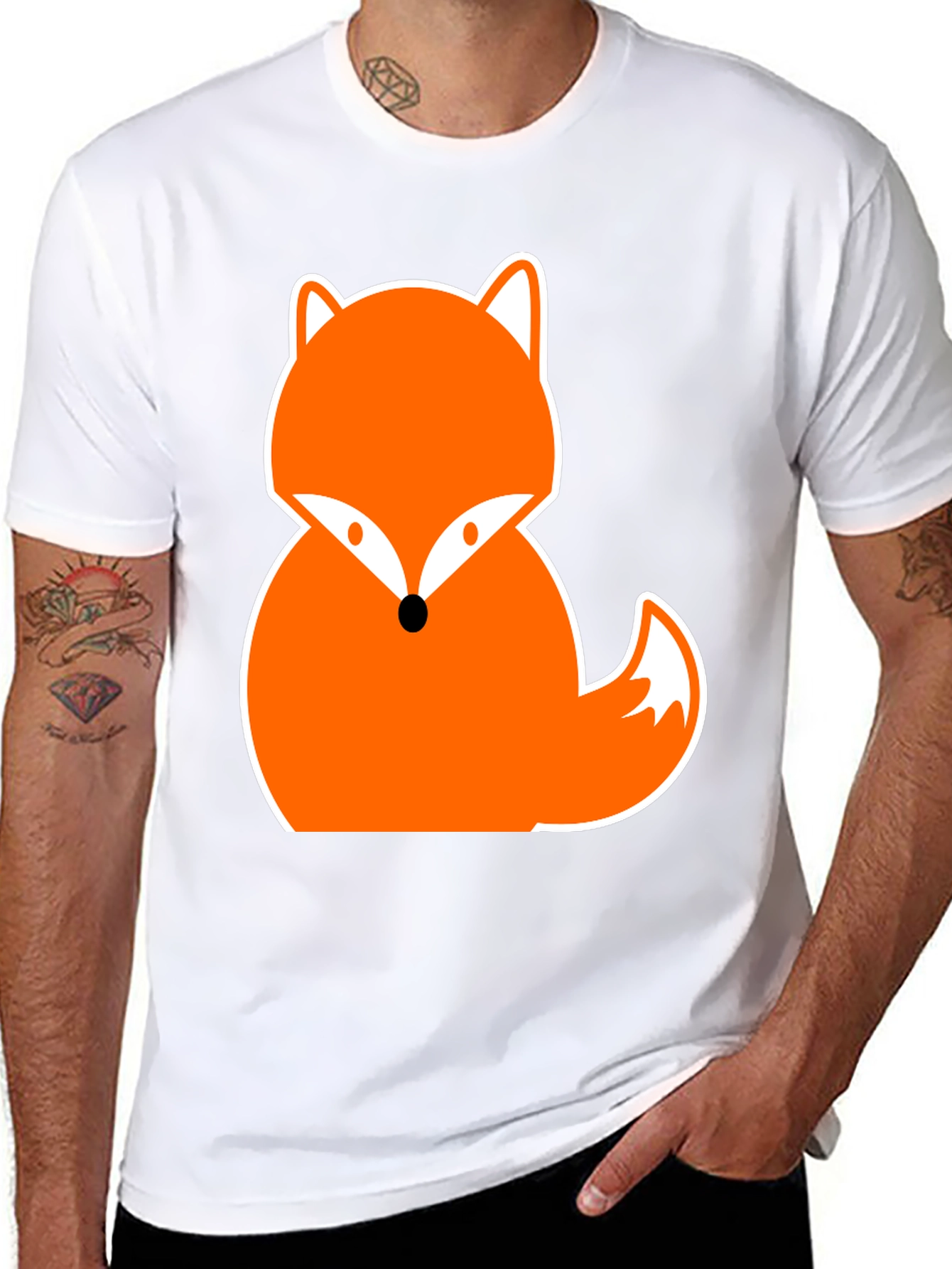 Fun Fox Graphic Tee - Trendy Animal Print T-Shirt