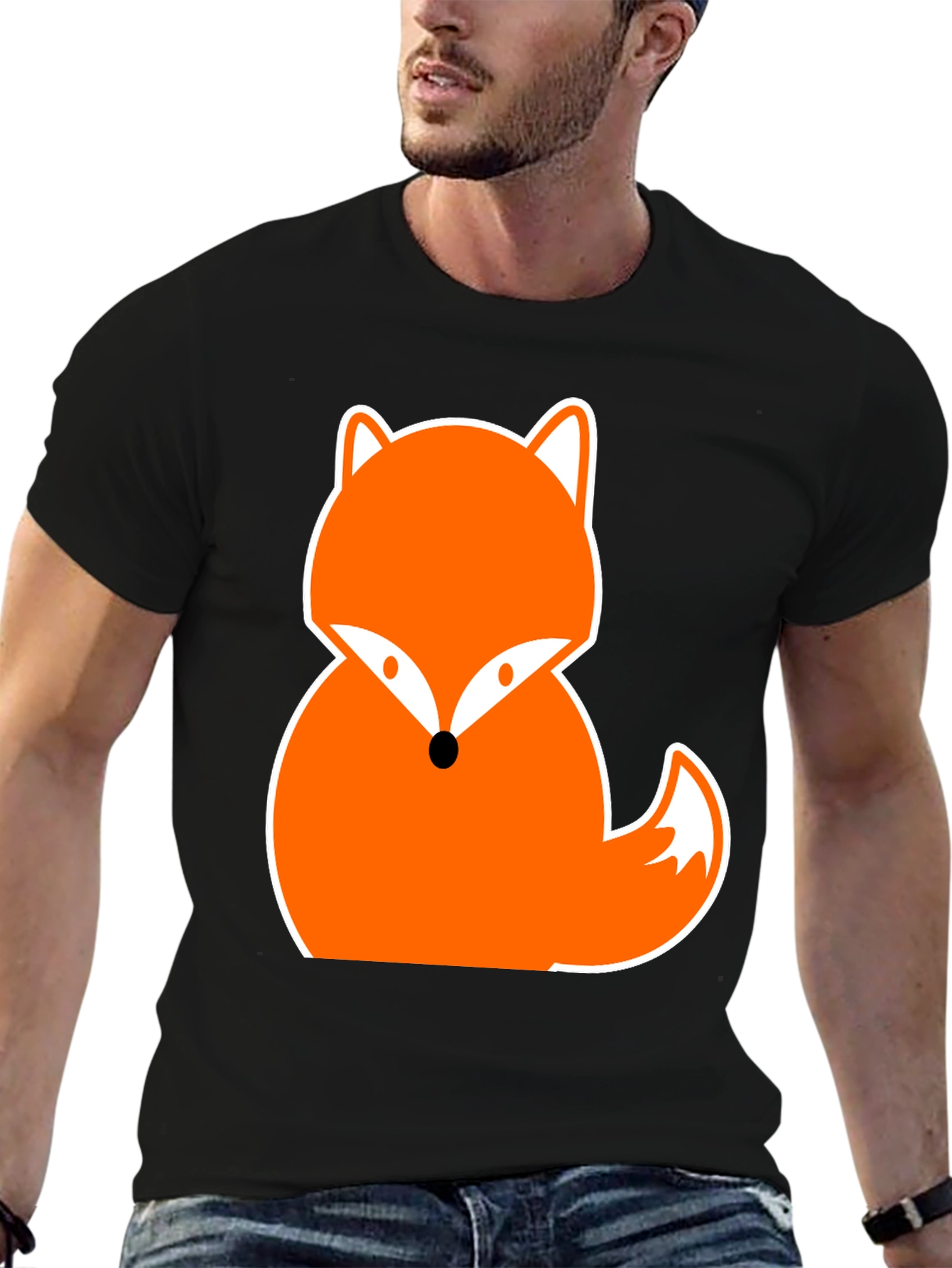 Fun Fox Graphic Tee - Trendy Animal Print T-Shirt