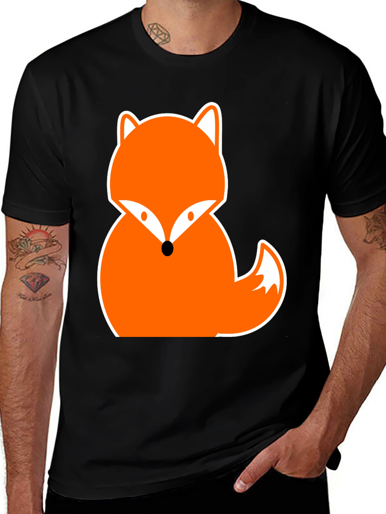 Fun Fox Graphic Tee - Trendy Animal Print T-Shirt