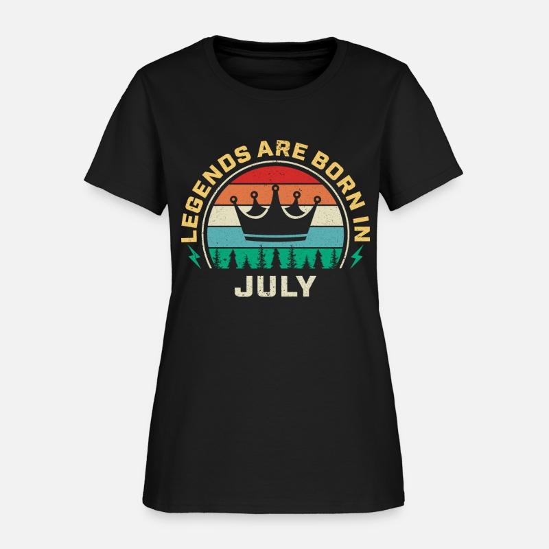 Legends are born in July shirt
