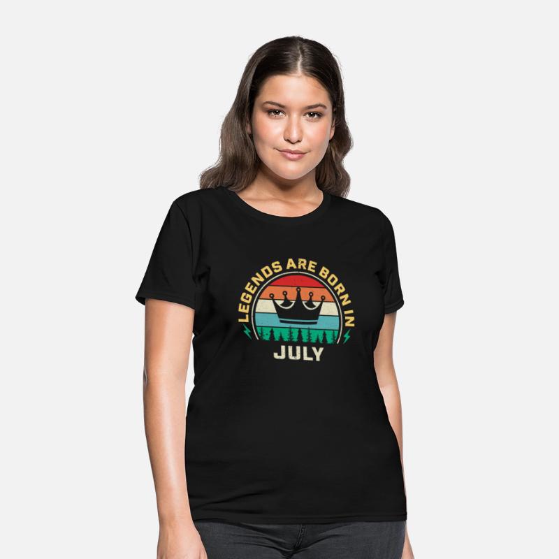 Legends are born in July shirt