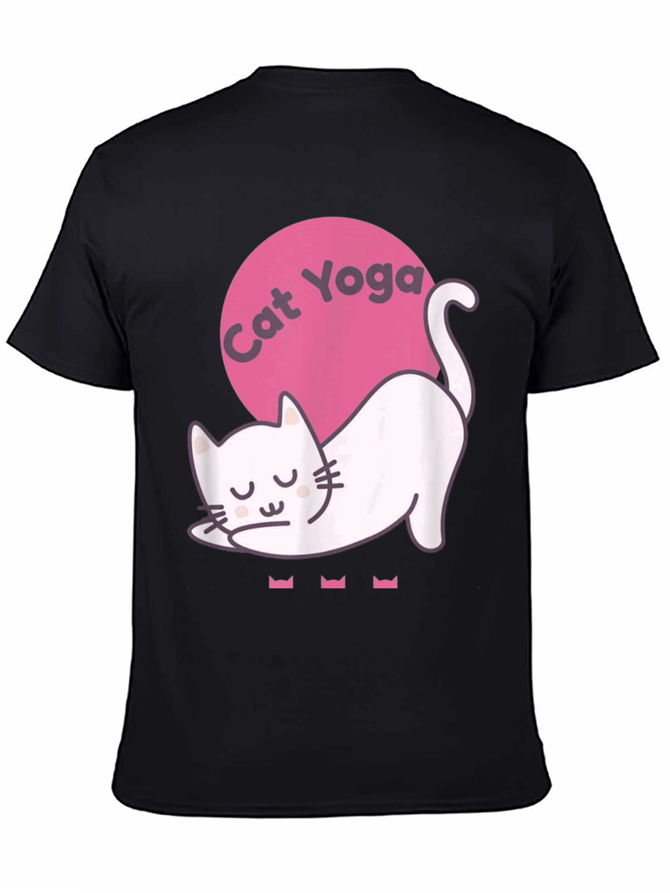 Cat Yoga Graphic Tee - Relaxed Fit