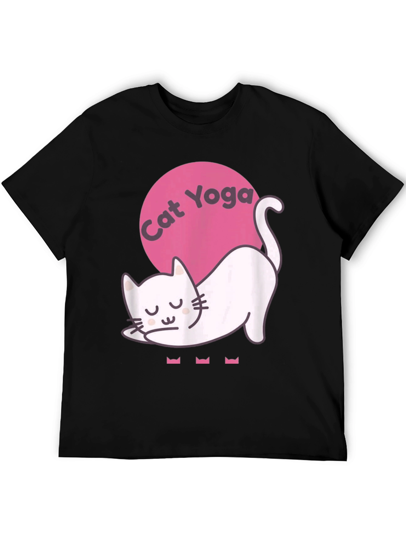 Cat Yoga Graphic Tee - Relaxed Fit