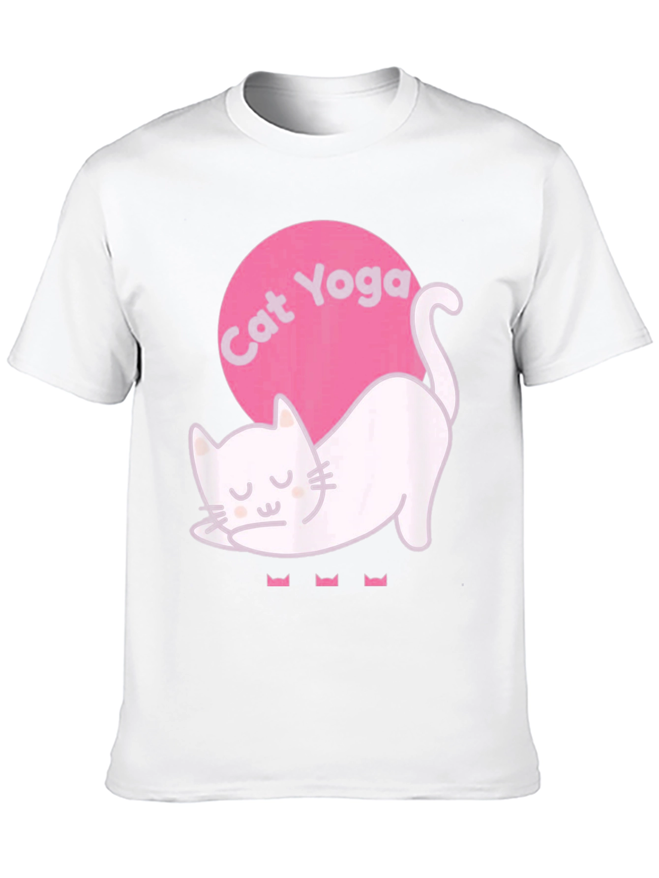 Cat Yoga Graphic Tee - Relaxed Fit