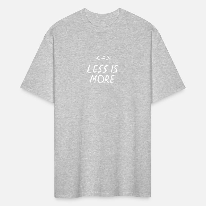 Less Is More Quote with Less More Equal Symbols