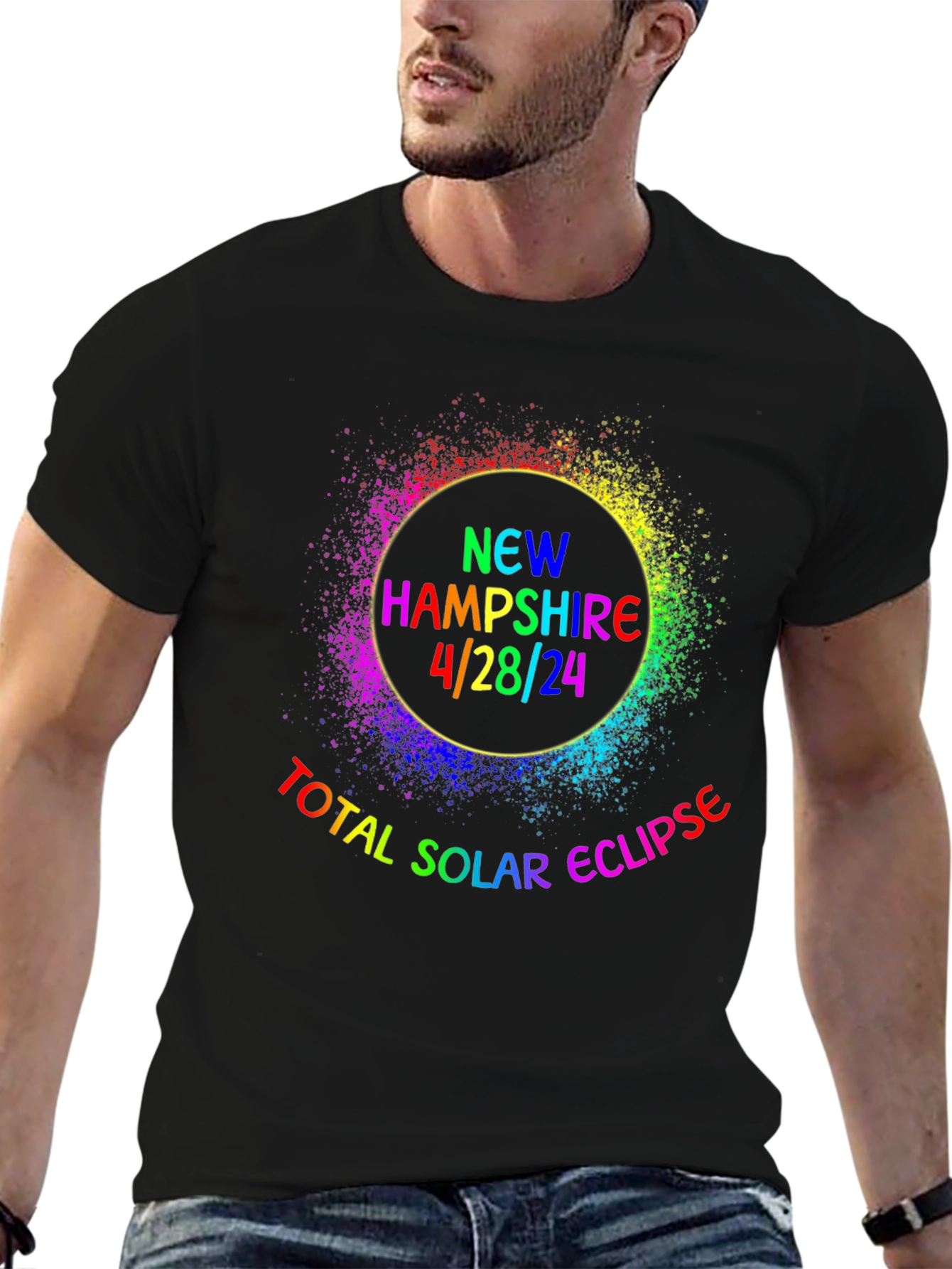 New Hampshire 4/28/24 Total Solar Eclipse T-Shirt