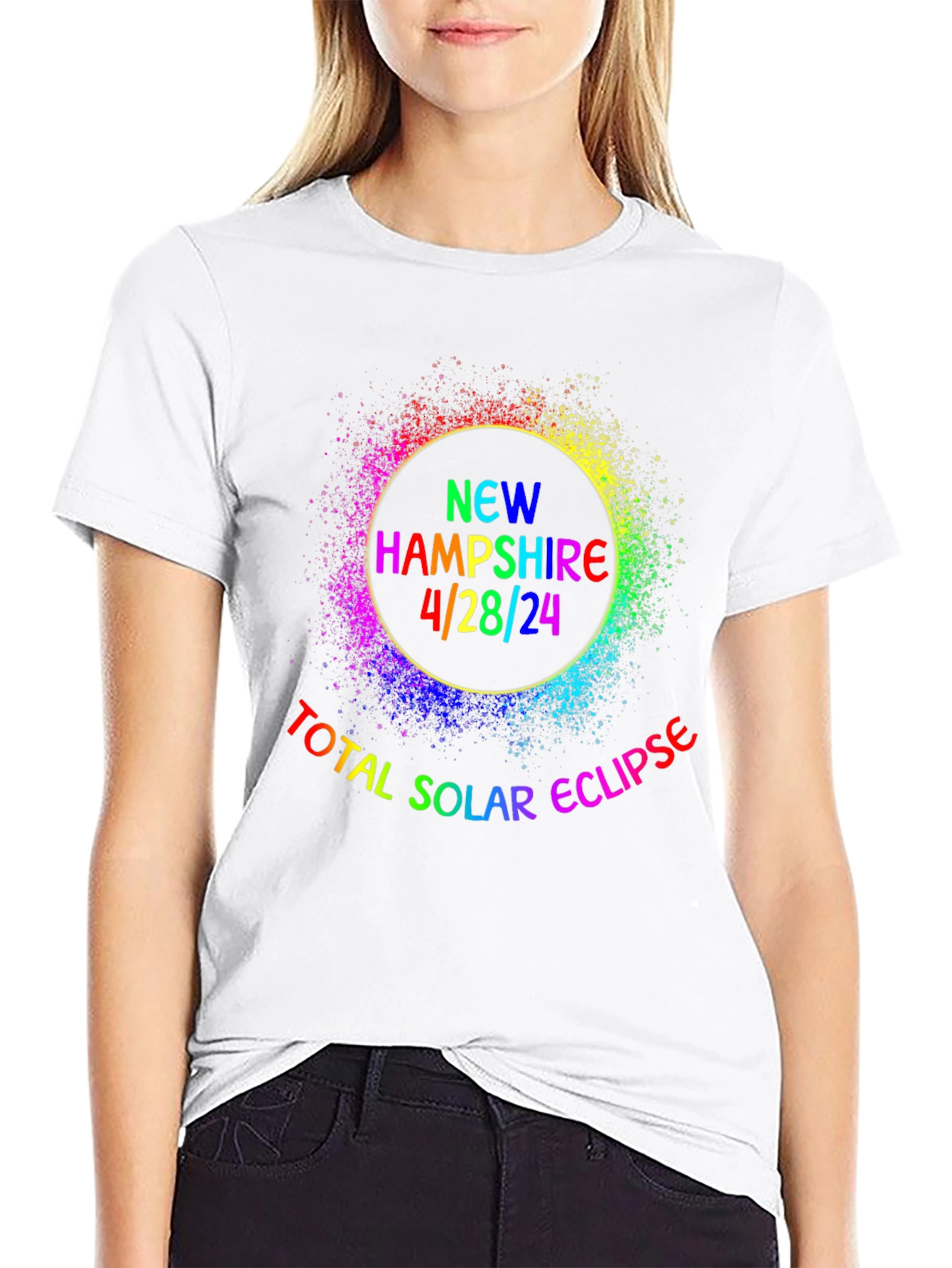 New Hampshire 4/28/24 Total Solar Eclipse T-Shirt