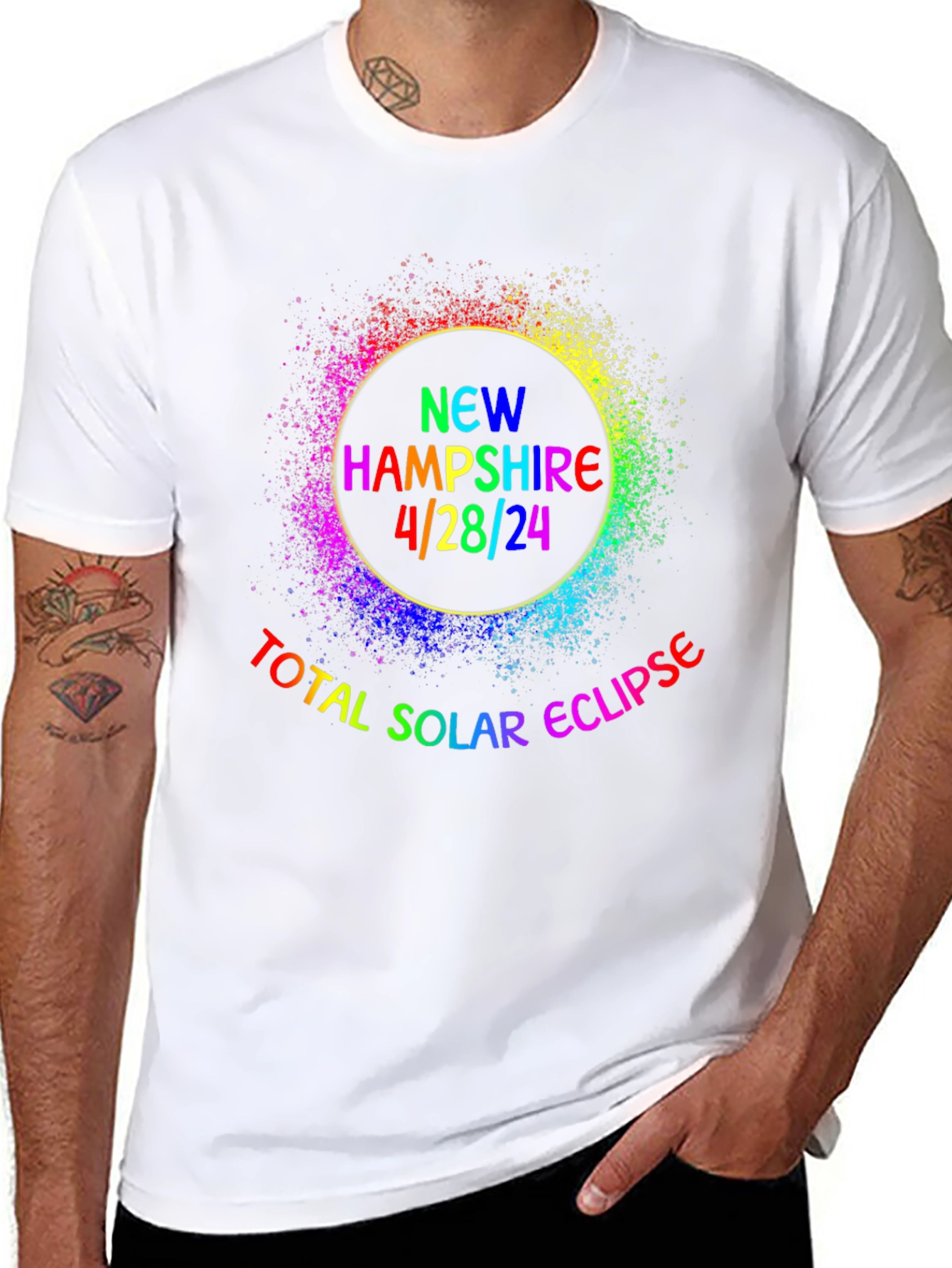 New Hampshire 4/28/24 Total Solar Eclipse T-Shirt
