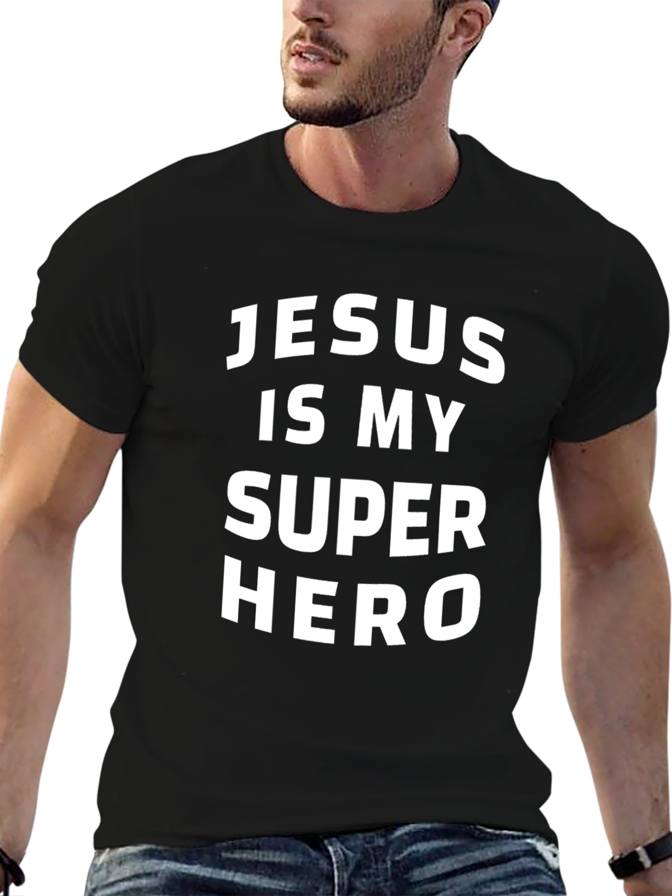 Jesus Is My Superhero Graphic T-Shirt