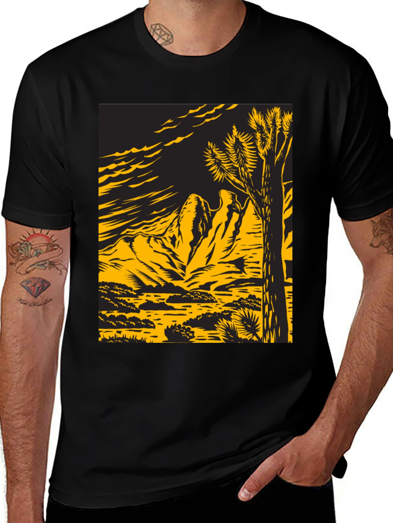 Desert Scene Graphic Tee