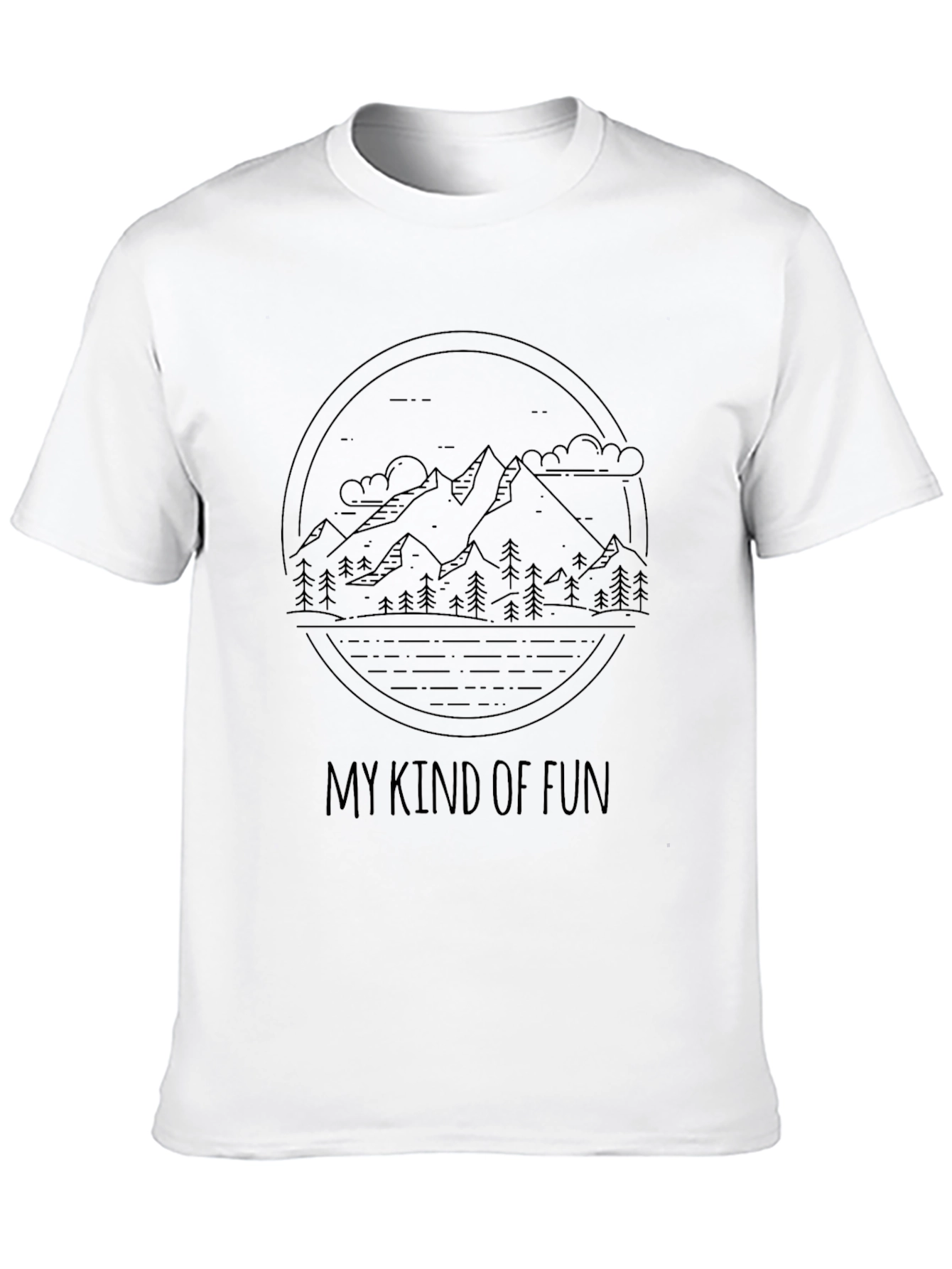 Mountain Scene Graphic Tee - My Kind of Fun