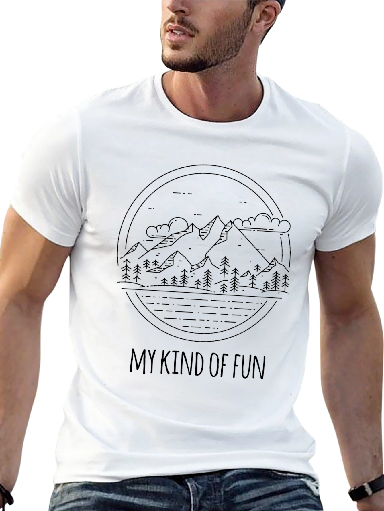 Mountain Scene Graphic Tee - My Kind of Fun