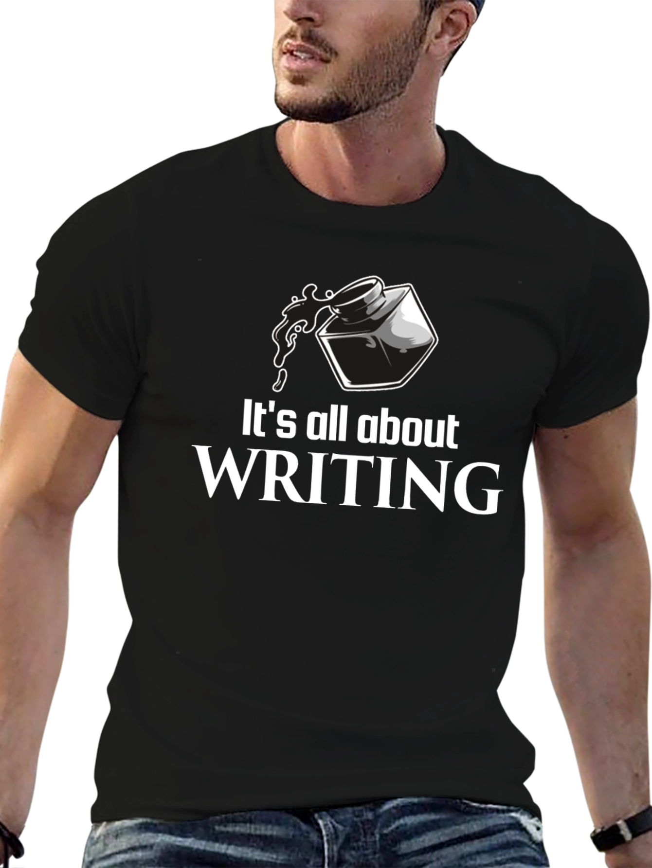 Writing T-Shirt - Ink Bottle Writers Tee