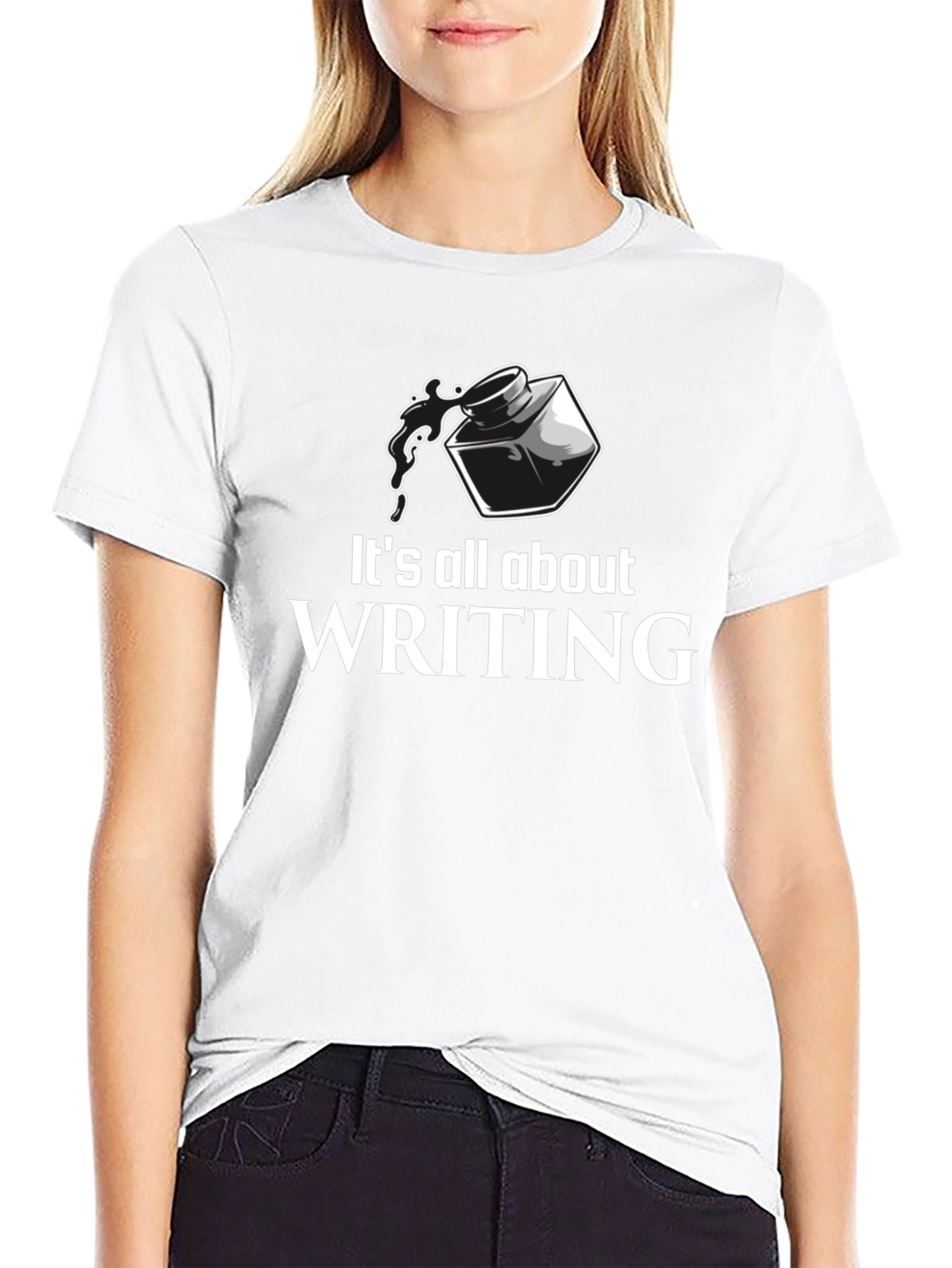 Writing T-Shirt - Ink Bottle Writers Tee