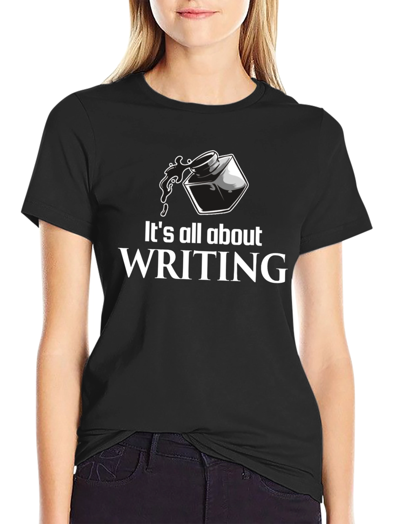 Writing T-Shirt - Ink Bottle Writers Tee