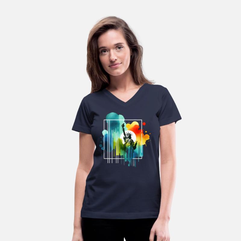 Liberty's Colorful Aura