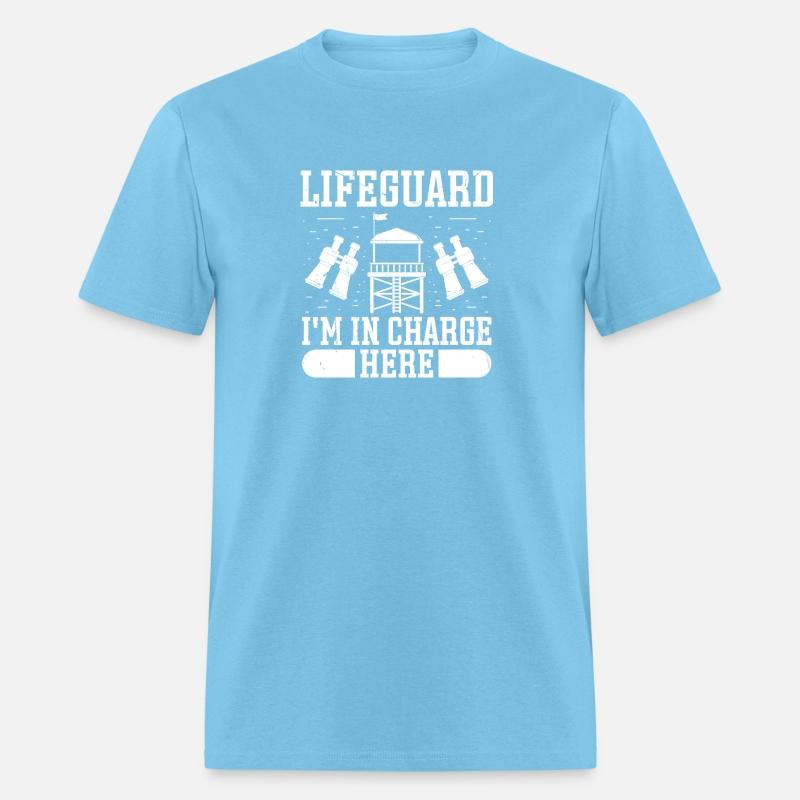 Lifeguard in charge here swimming pool guard