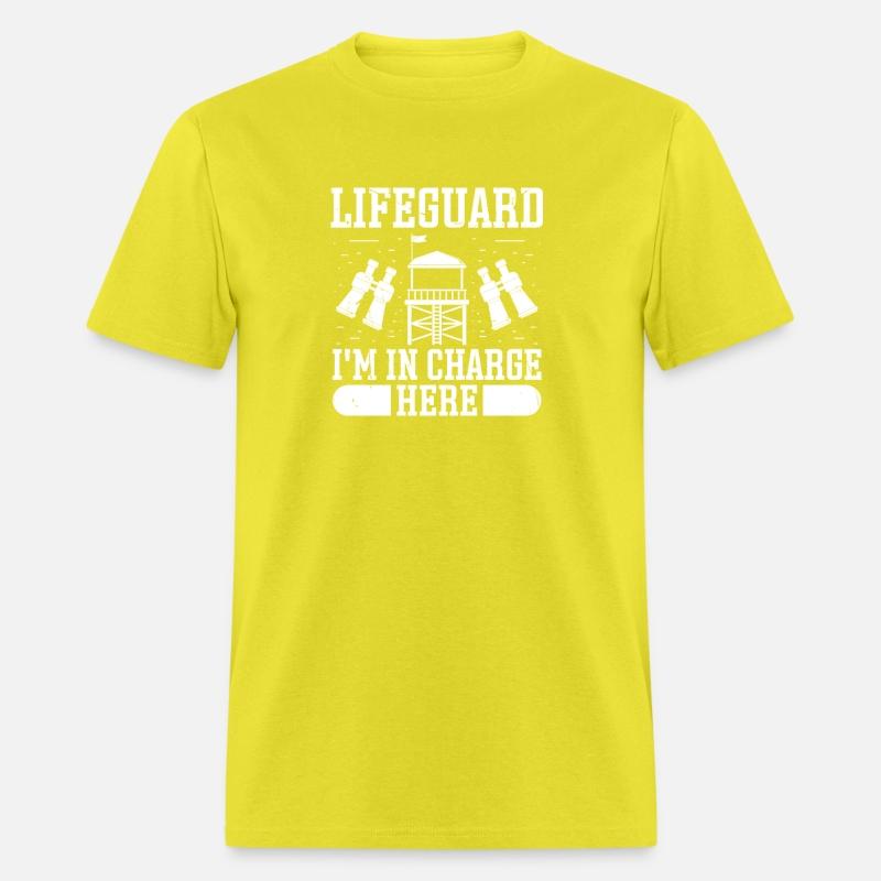 Lifeguard in charge here swimming pool guard