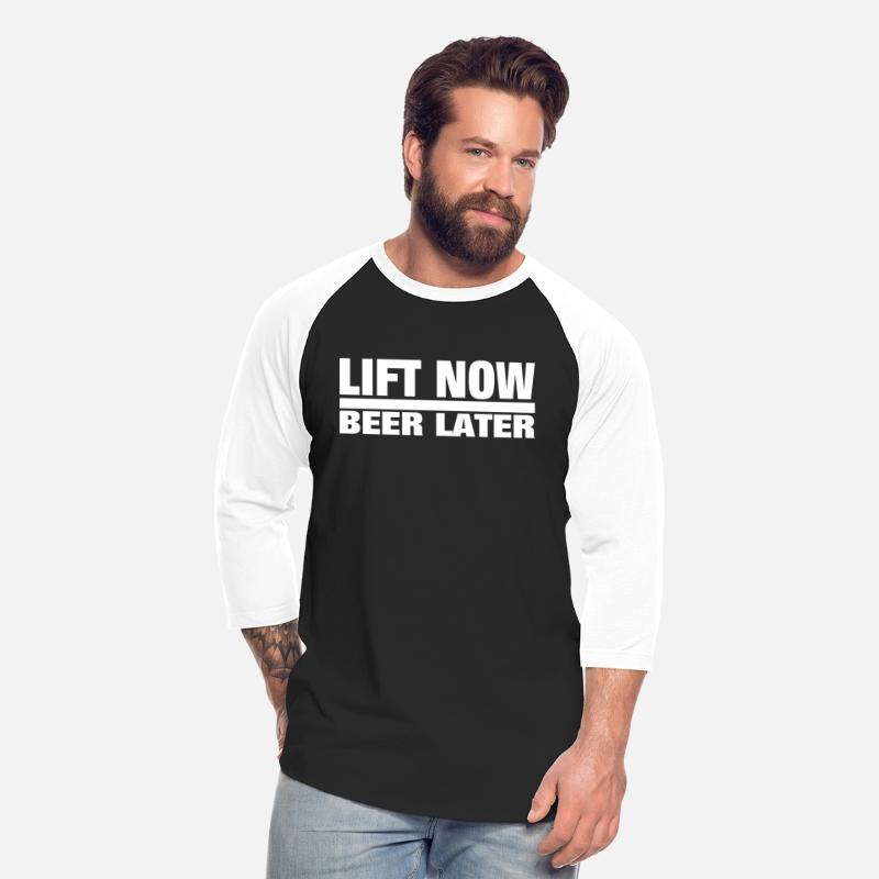 Lift Now Beer Later funny workout