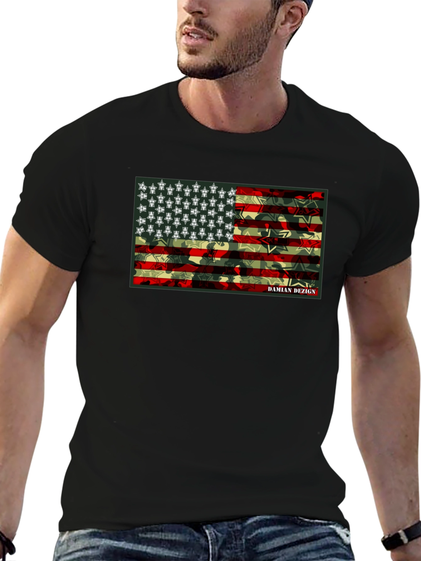 American Flag Camo T-Shirt