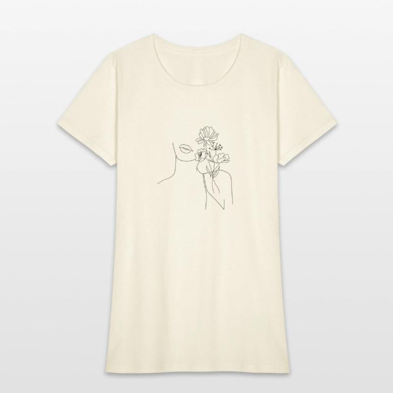 line draw abstract woman
