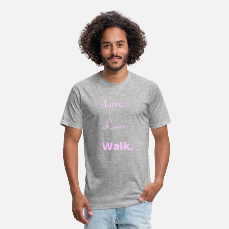 Live Love Walk pink on white